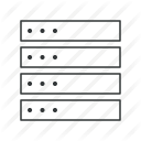 data, data storage, hosting, network, server, storage, web server icon