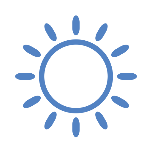 Sunshine svg vector icon