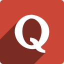 media, quora, shadow, social, square svg vector icon