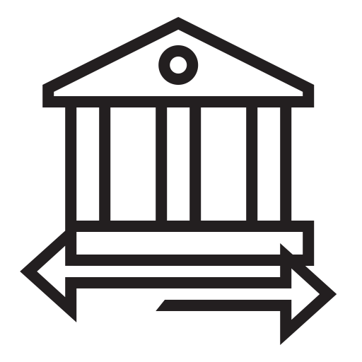 Seo Marketing Business Bank Transfer svg vector icon