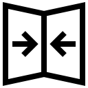 horizontal, mirror svg vector icon