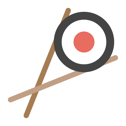 Food Color Sushi svg vector icon