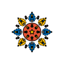 decorations, diwali, festival, lights, rangoli svg vector icon