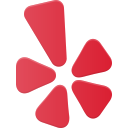 logo, media, social, yelp svg vector icon