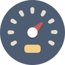 gauge, speedometer svg vector icon