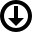 circledborderarrowdown icon