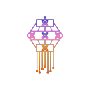 decorations, diwali, festival, kandeel, lights svg vector icon