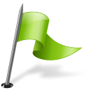 chartreuse, flag, mapmarker, right icon