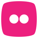 flickr, media, social svg vector icon