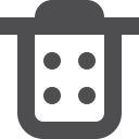 stroke, trash svg vector icon