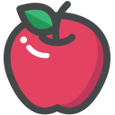 apple, food, fruit, organic, vegan, vegetarian svg vector icon