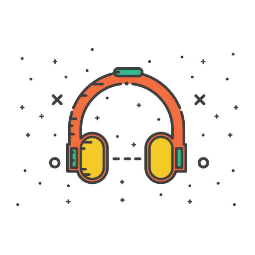 Headset svg vector icon