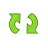 arrow,double,clockwise icon