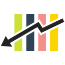 bar chart, chart, graphic chart, rising, rising chart svg vector icon
