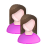female, users icon