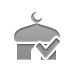 mosque,checkmark icon