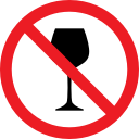 alcohol, forbidden, glass, prohibition svg vector icon