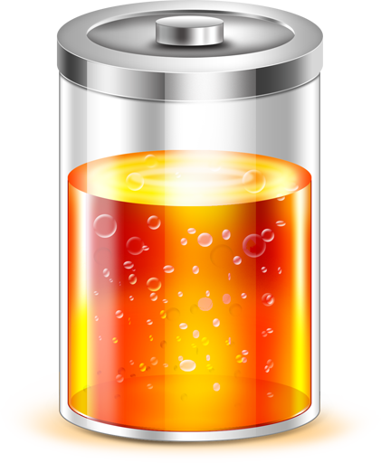 red,battery icon
