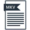 document, extension, folder, mkv, paper svg vector icon