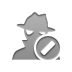 spyware,cancel icon