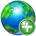 add, world icon