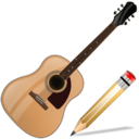 guitar,write,instrument,writing,edit icon