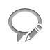 speech,balloon,pencil icon