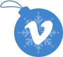ball, christmas, vimeo svg vector icon