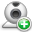 add, webcam icon