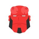 beast, demon, devil, hell boy svg vector icon