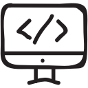 coding, development, html, php, programming, script, webcoding svg vector icon