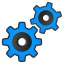 gears svg vector icon