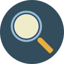 glass, magnifier, search, tool svg vector icon