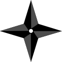 ninja, samurai, shuriken, star svg vector icon