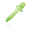 green, pipette icon