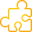 basic, puzzle, yellow icon