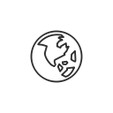 facebook, fb, globe, notification svg vector icon