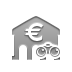 bank,euro,binoculars icon