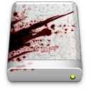 blood,splattered,drive icon