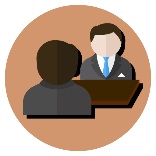 Interview svg vector icon