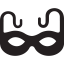 carnival, costume, costumes, halloween, mask svg vector icon