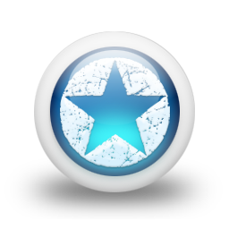 glossy,blue,orb icon