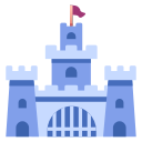castle, fantasy, fortress, kingdom, medieval, rpg, stronghold svg vector icon