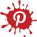 social,media,blot,set,pinterest icon