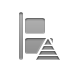 align,vertical,left,pyramid icon