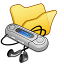 folder, mymusic, yellow icon
