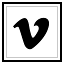 logo, media, social, vimeo svg vector icon