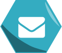 email, hexagon, media, networking, social svg vector icon