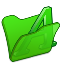 folder, font, green icon