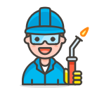 2, factory, man, worker svg vector icon